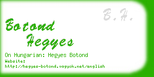 botond hegyes business card